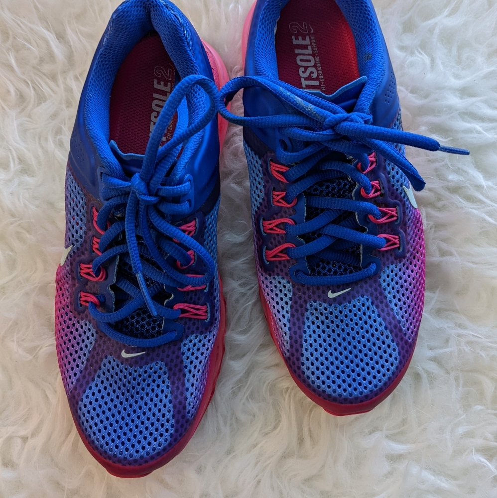 Nike Air Max+ 2013 Hyper Pink Blue Force Sneakers